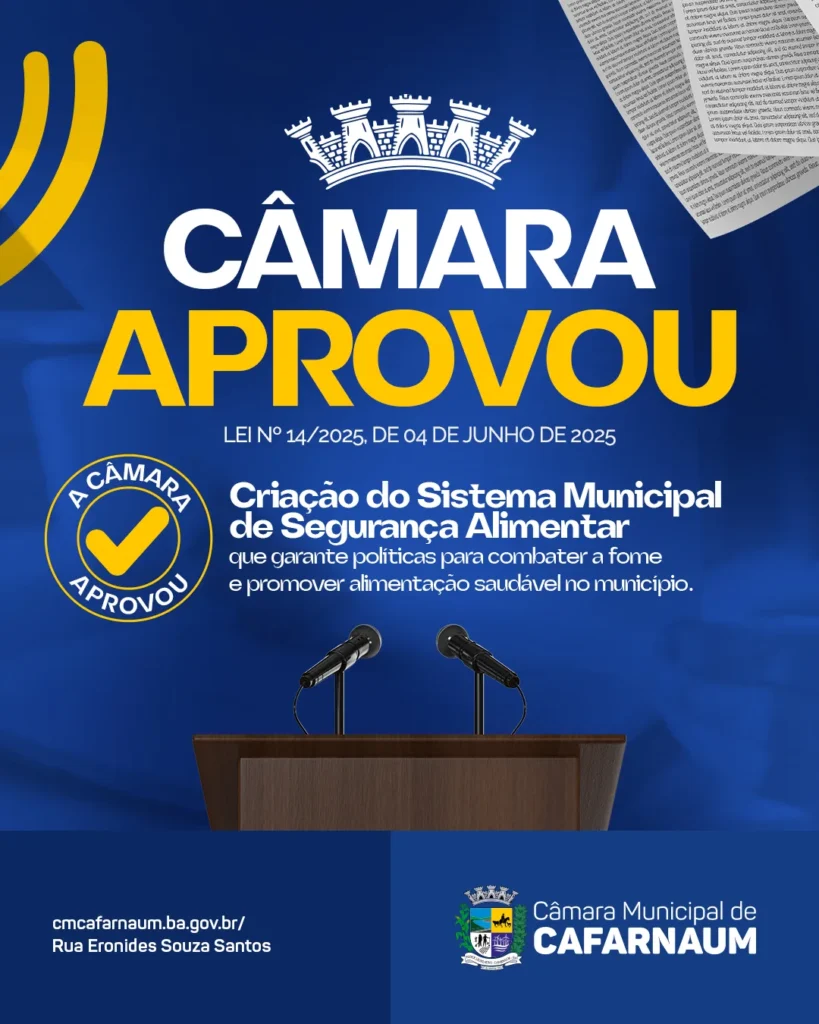 Projeto De Lei Nº 014/2025 – Aprovado 1 Camaracafarnaum 20250616 154541 508374039 17910056388155205 324980760598545222 n